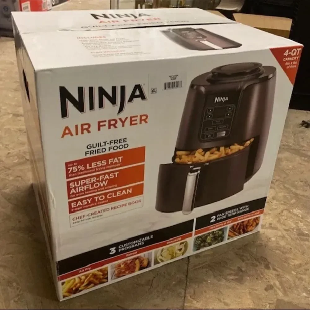 Ninja 4QT Air Fryer, Black, AF100WMT BRAND NEW IN BOX
